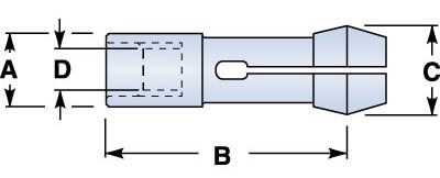 7/16 Gridley Burring Collet 5/32 Round